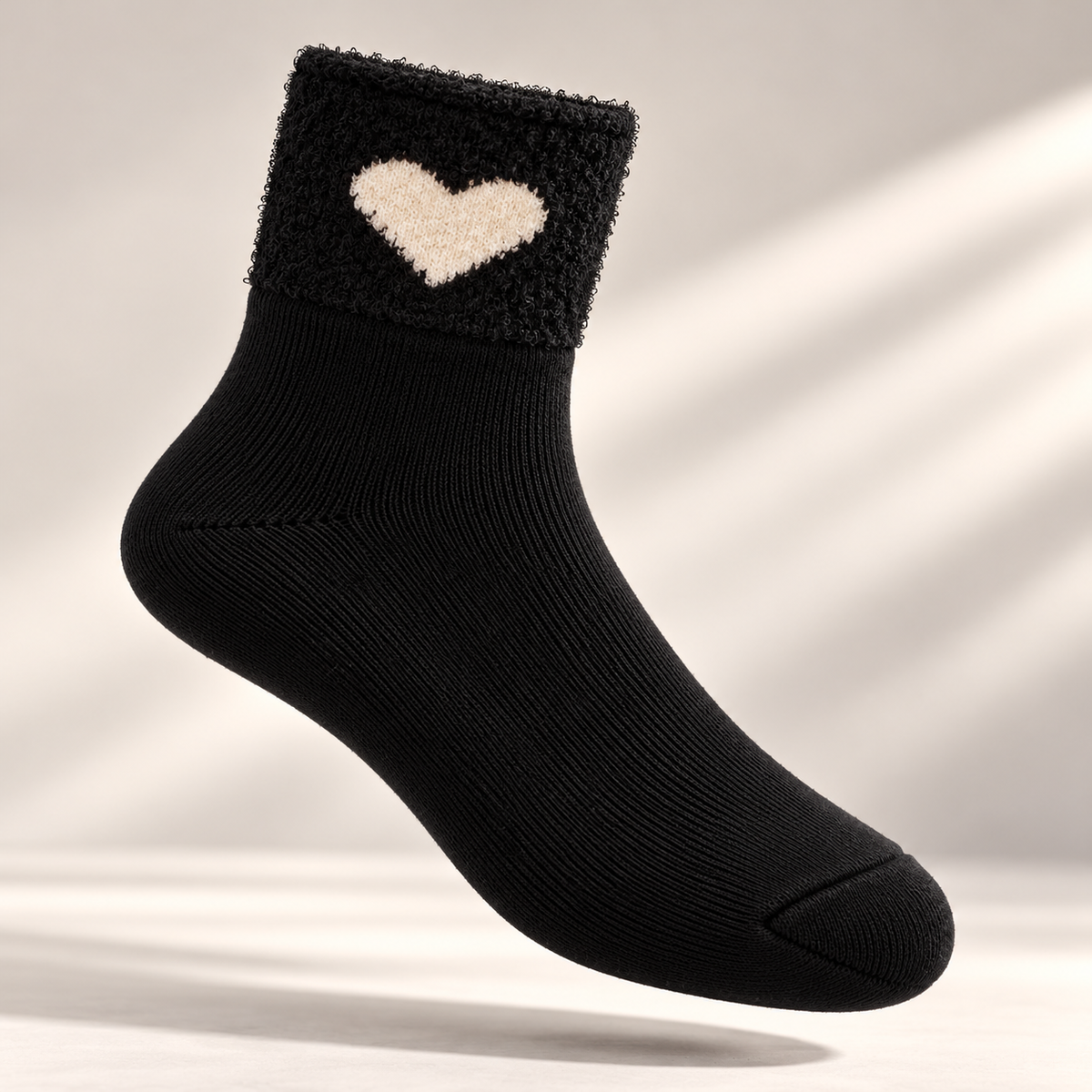 heart terry socks pack of 1